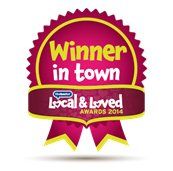 Winner in town graphic