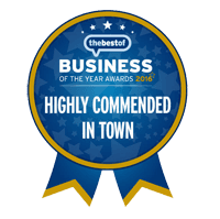BUSINESS HIGHLY COMMENDED IN TOWN logo