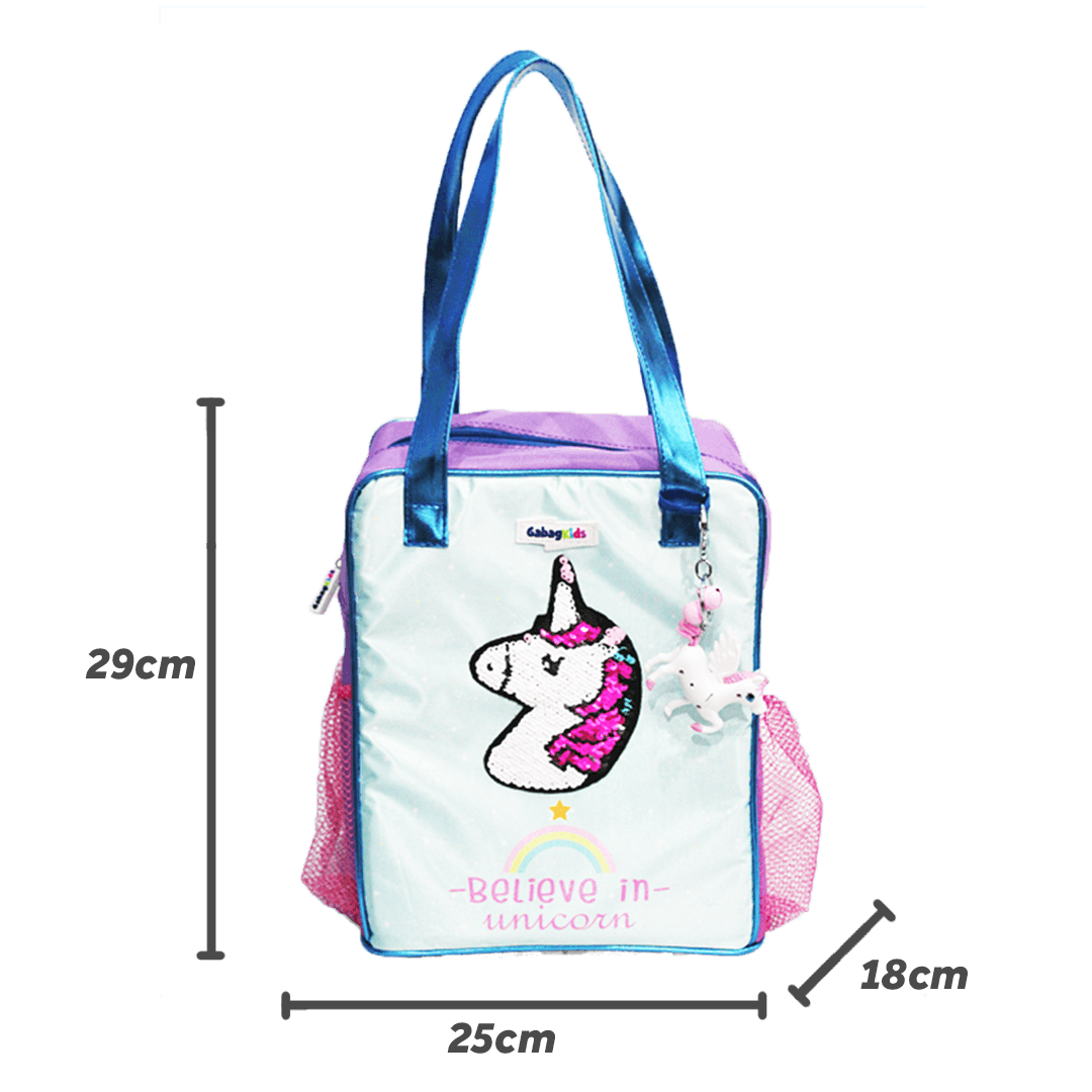 Jual Tote Lunch Bag Believe in Unicorn GABAG Kids