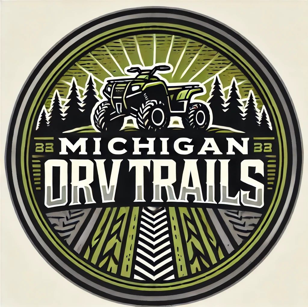 A logo for michigan orv trails shows a four wheeler