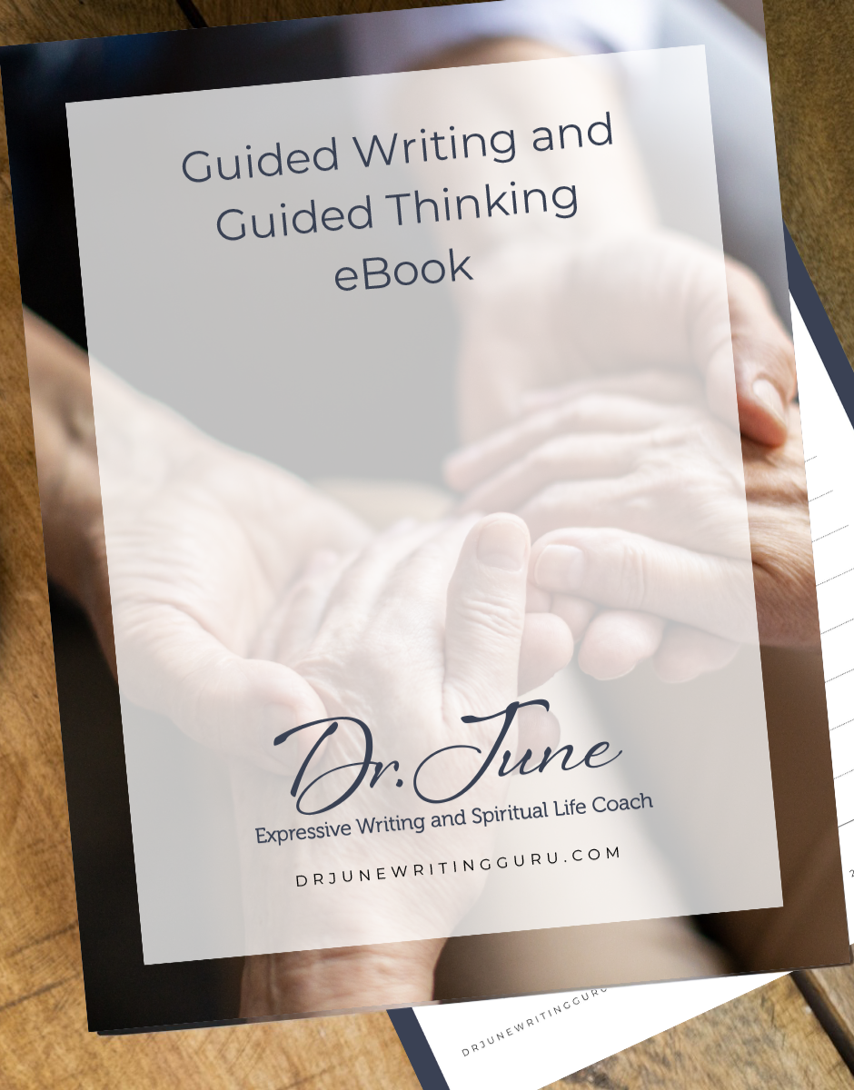 A book titled guided writing and guided thinking by dr. june