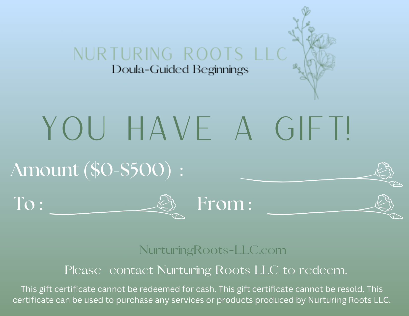Gift Certificate