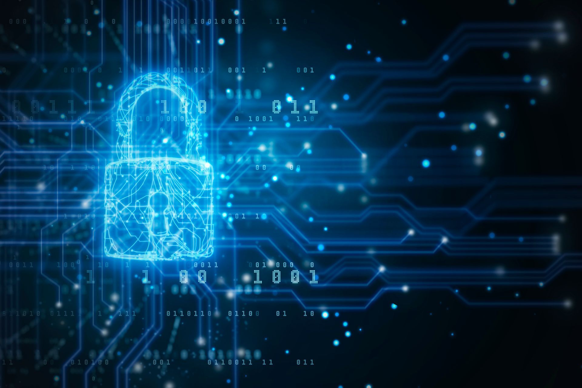 Circuitry shaped security padlock with digital circuit | Cybersecurity | North Charleston, SC 