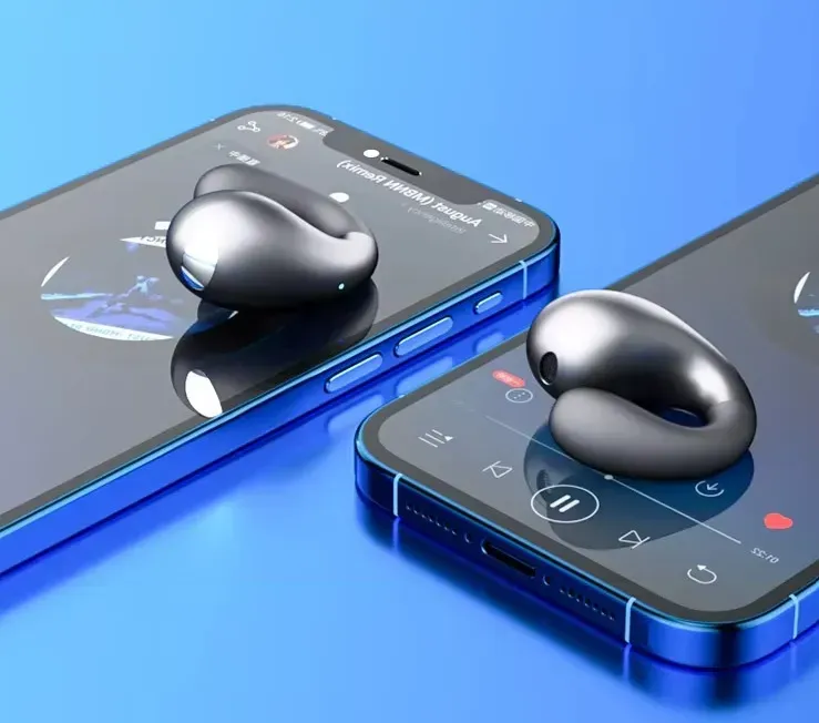 Auricular Clip Open Ear Inalámbrico Rocket Gym S19 Deportivo negro