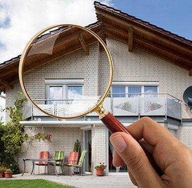 Home Inspection — Magnifying Glass Over Luxury House in Richland, MS