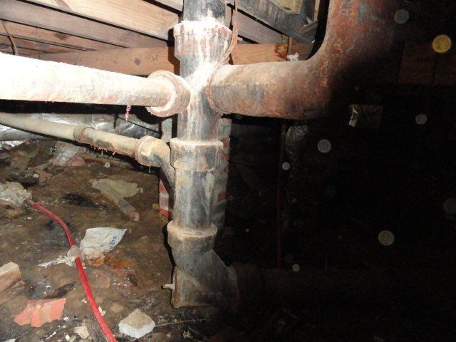 Piping was installed in 1951, it's still intact...in most places. Jackson, Mississippi