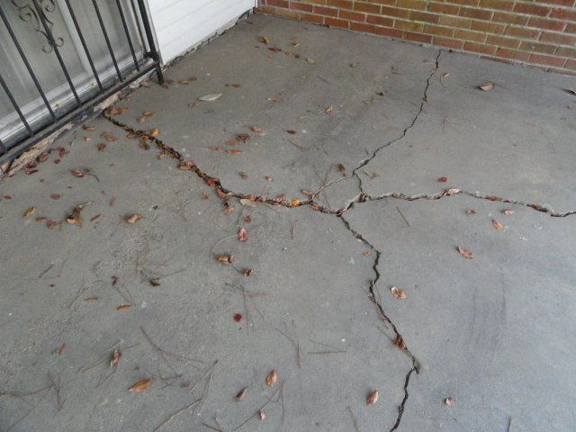 Home Inspector — Patio severely Cracked in Richland, MS