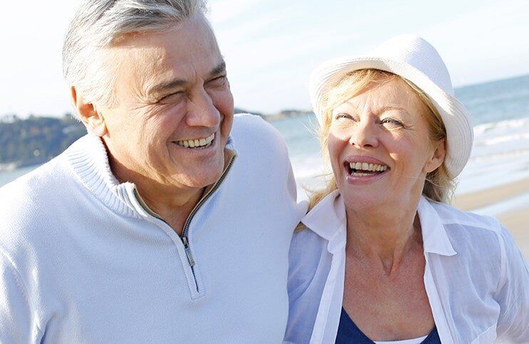 Couple Smiling on the Beach