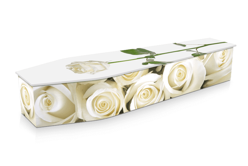 White Rose Coffin Design