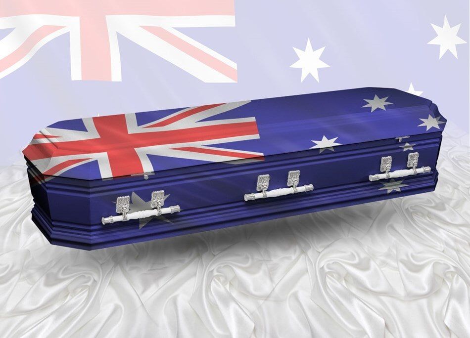 Australian Flag Design Coffin Design