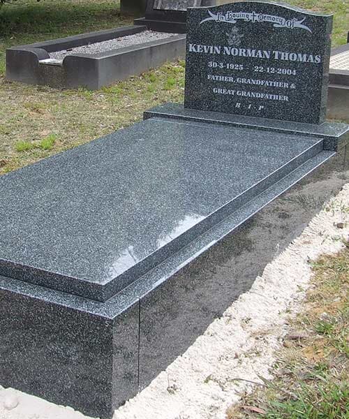 Custom Granite Headstone