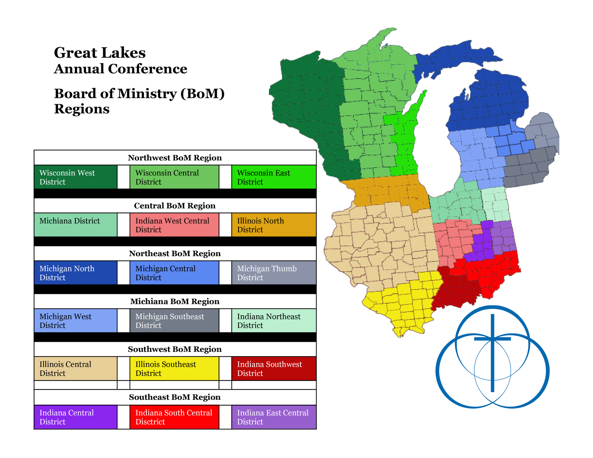 Board of Ministry Regions 2025