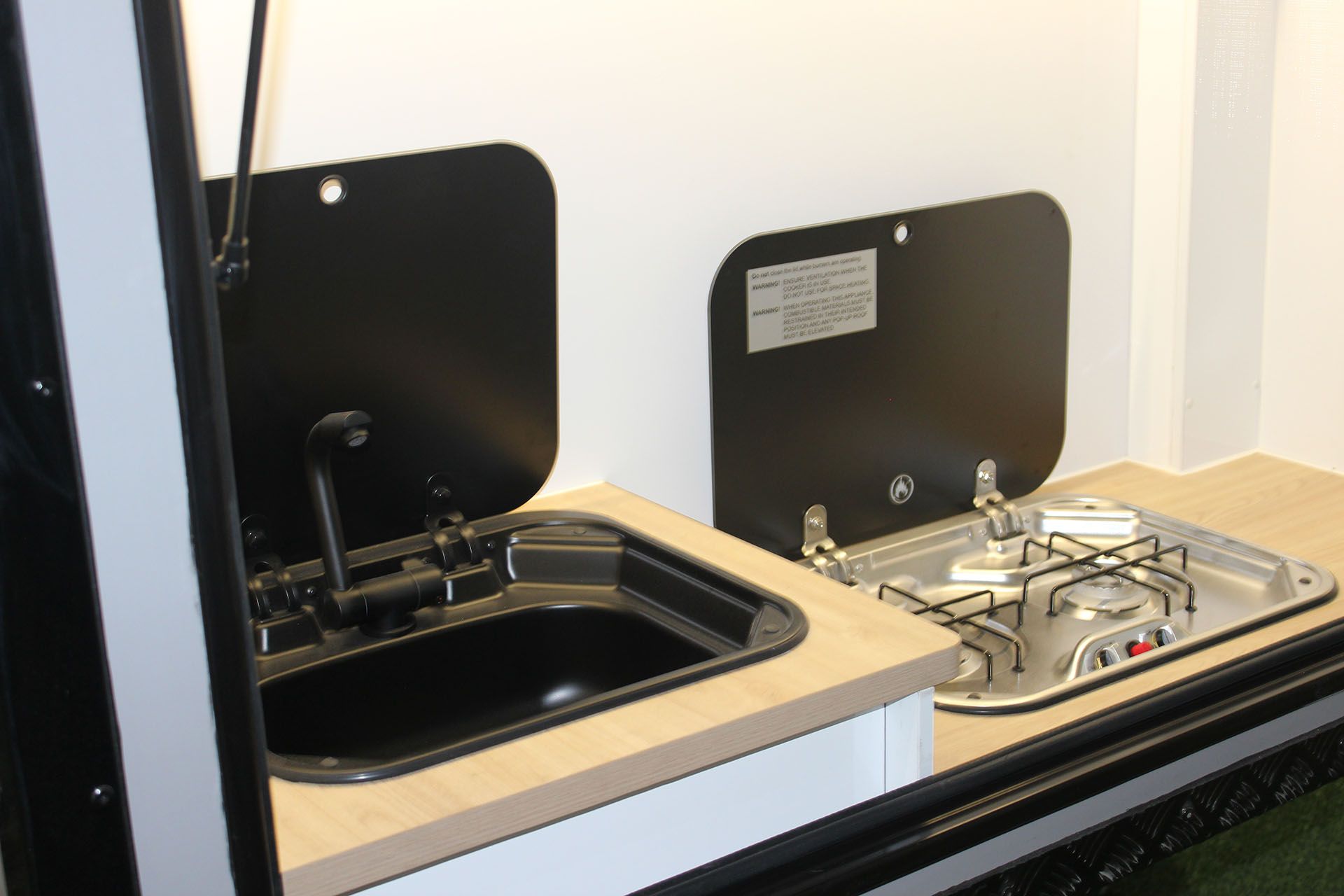 Oz Star Numbat sink and gas range