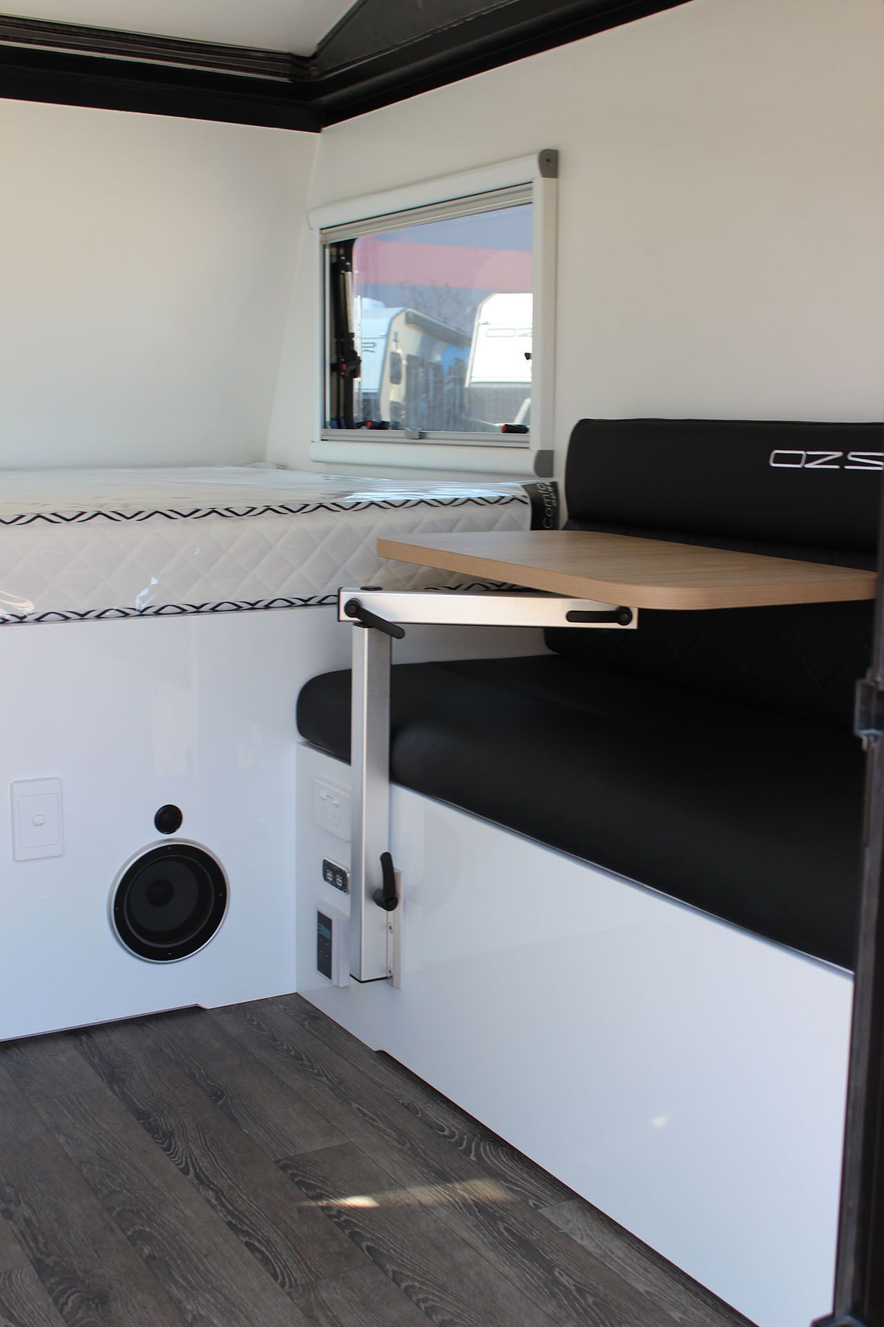 Quokka interior - bed, table and chair