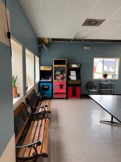 There are a lot of arcade games in this room.