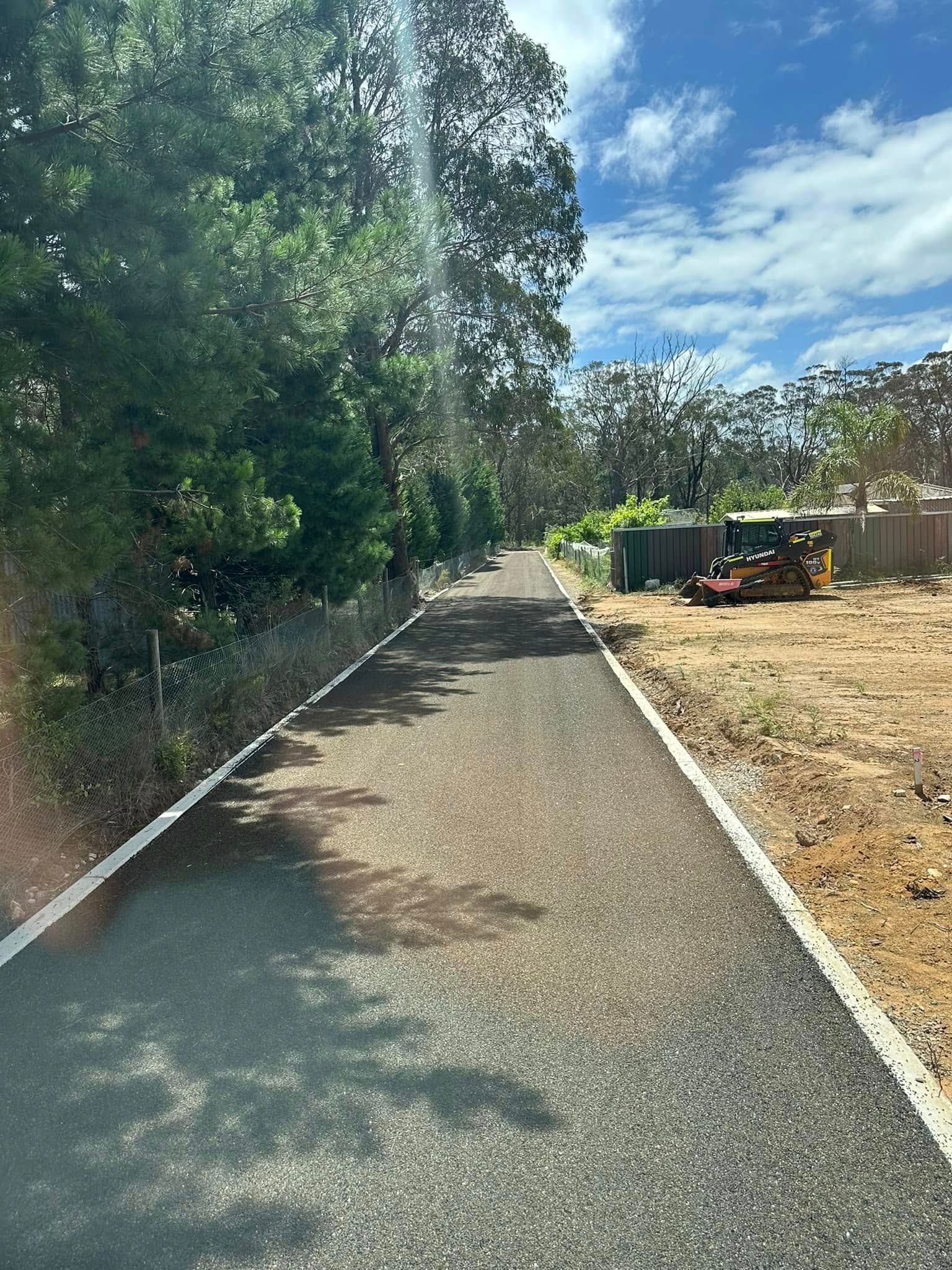 Newly paved road. Flushed Away Plumbing in Bowral