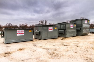 Commercial Waste — Two Green Bins in Tulsa, OK