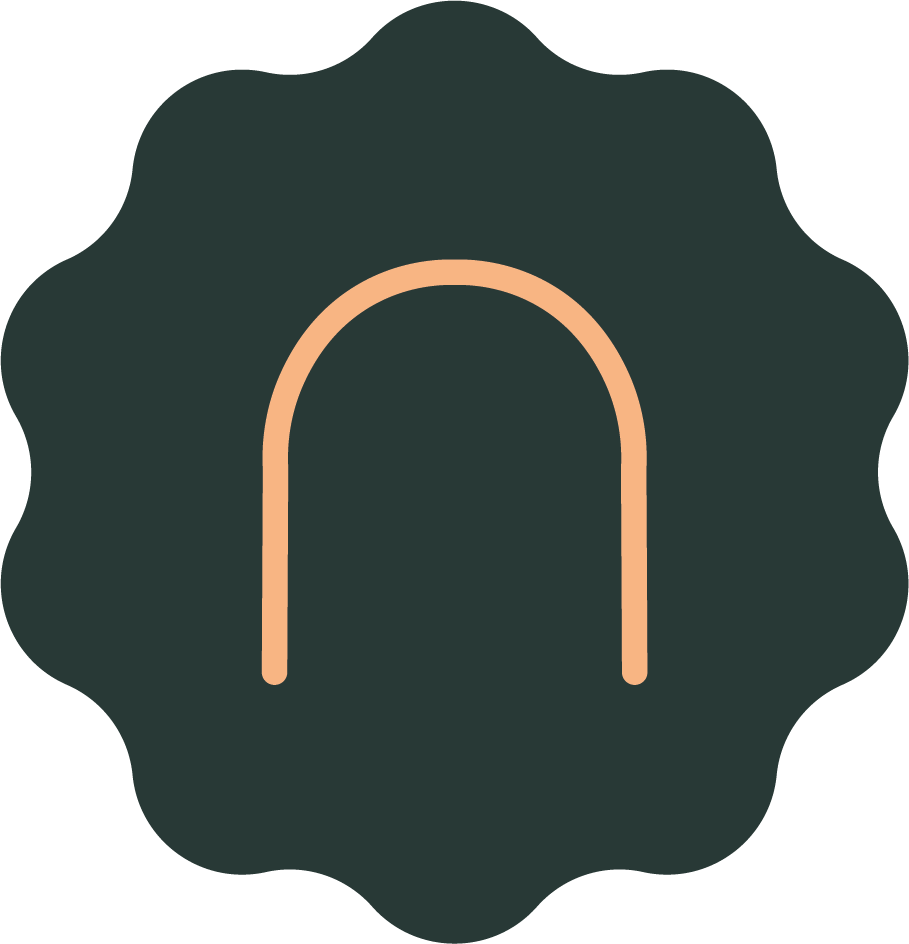 Icon mit einem stilisierten Hoop