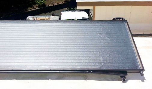 Solar water panel repaired by Island Solar Service in Oahu