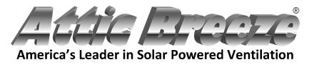 Island Solar Service offers Attic Breeze Solar Powered Ventilation