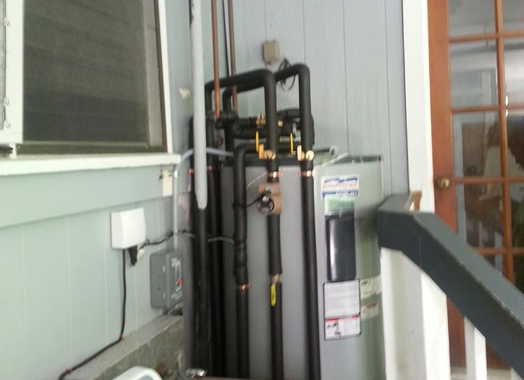 Solar water heater repaired by Island Solar Service in Oahu
