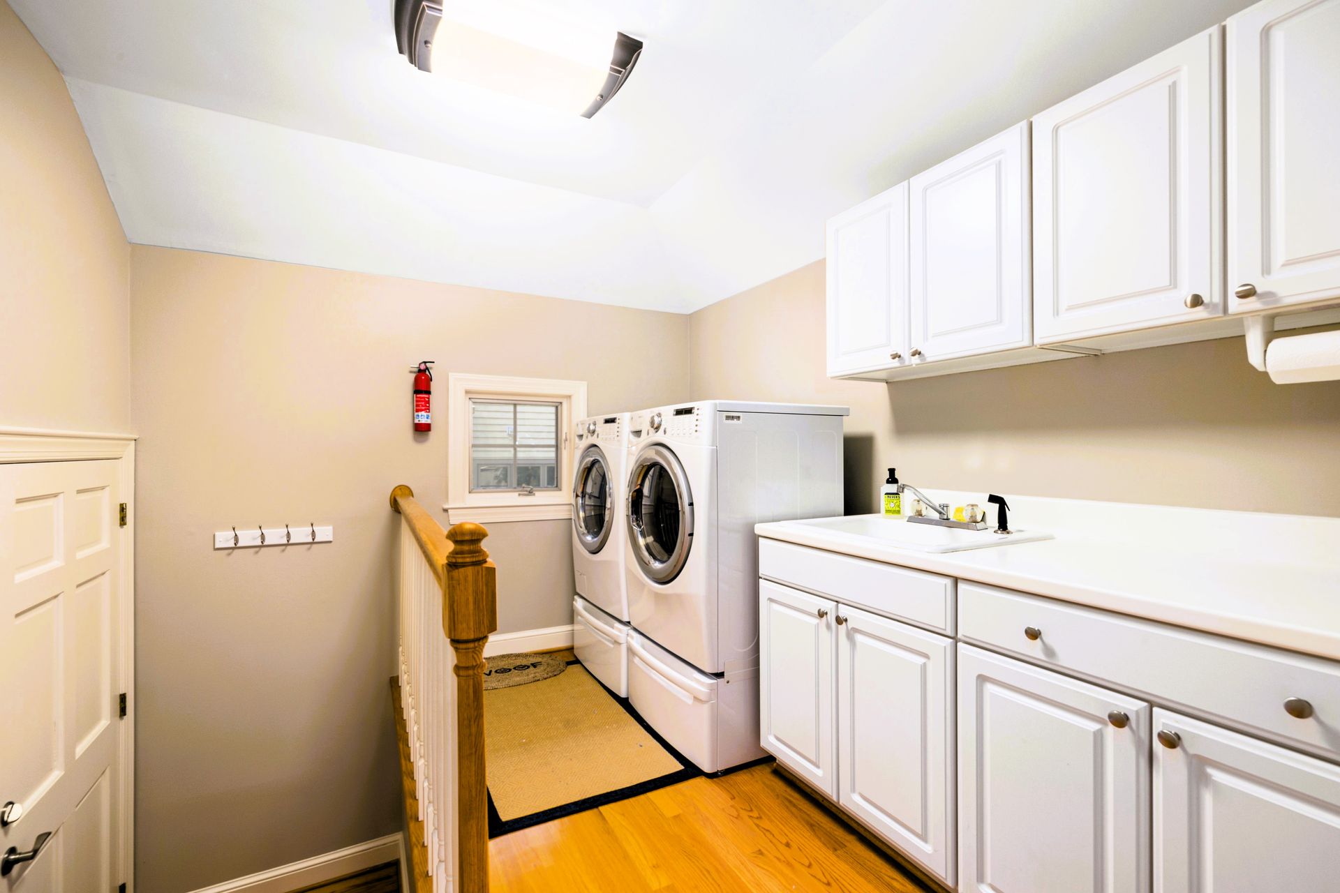 Clean and mold-free laundry room after professional remediation