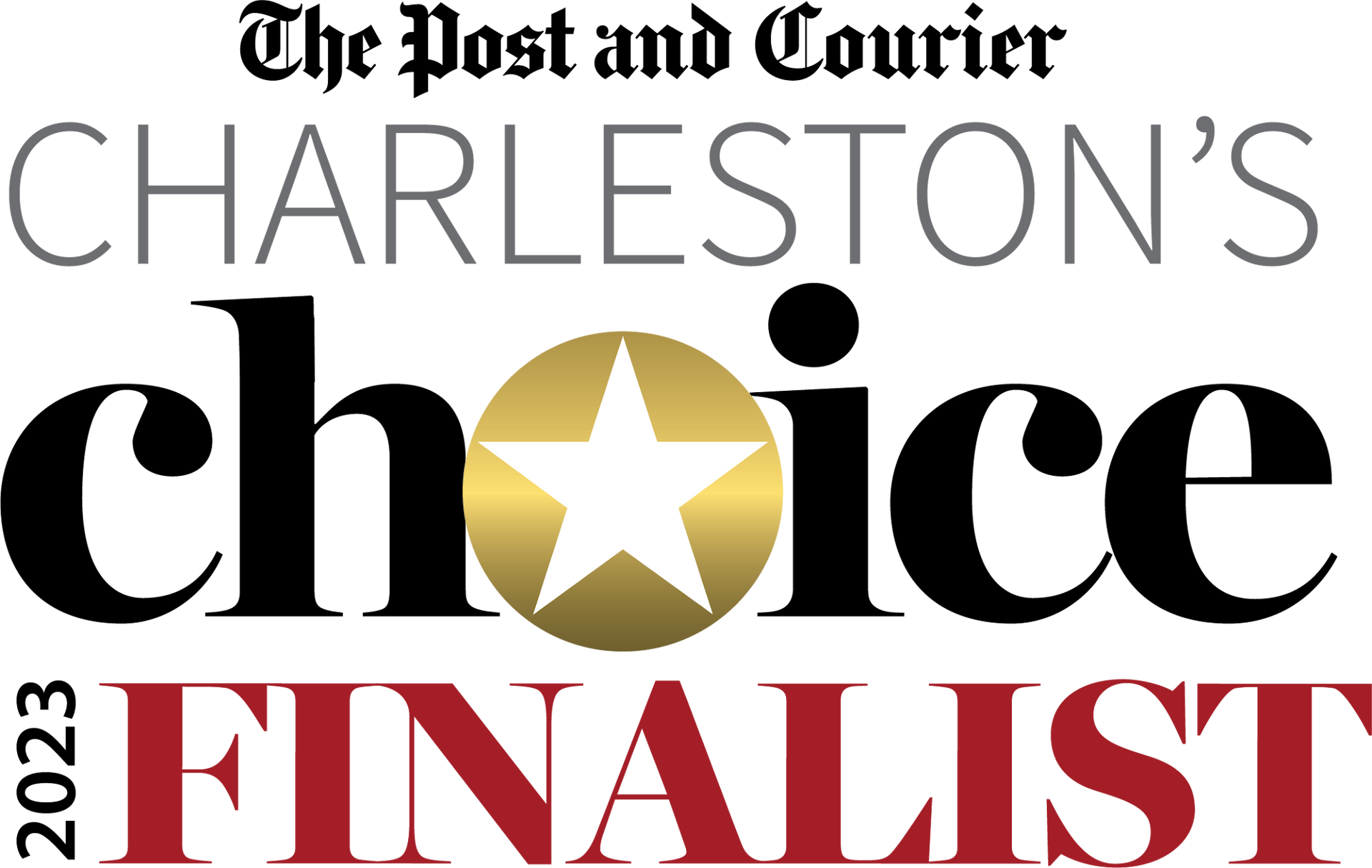 The post and courier charleston 's choice finalist logo
