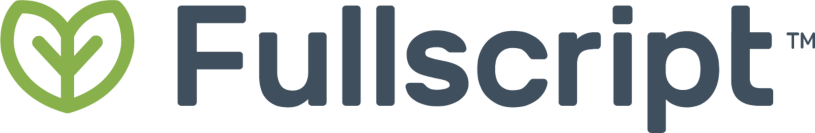 The fullscript logo has a heart in the middle of it.