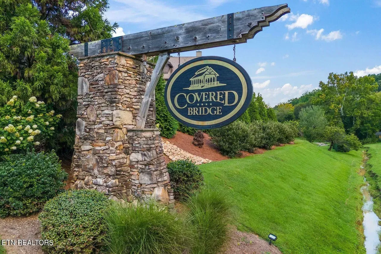 Stone entrance with sign for 