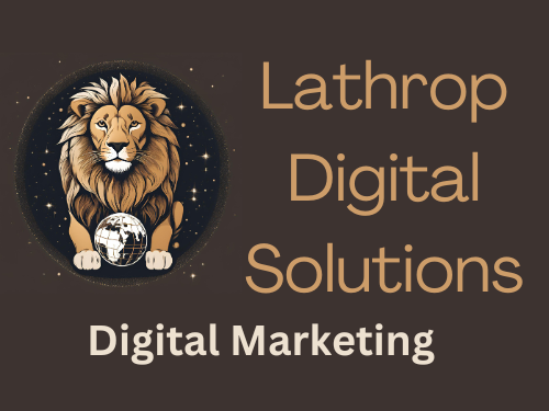 Un logotipo para una empresa llamada Lathrop Digital Solutions.