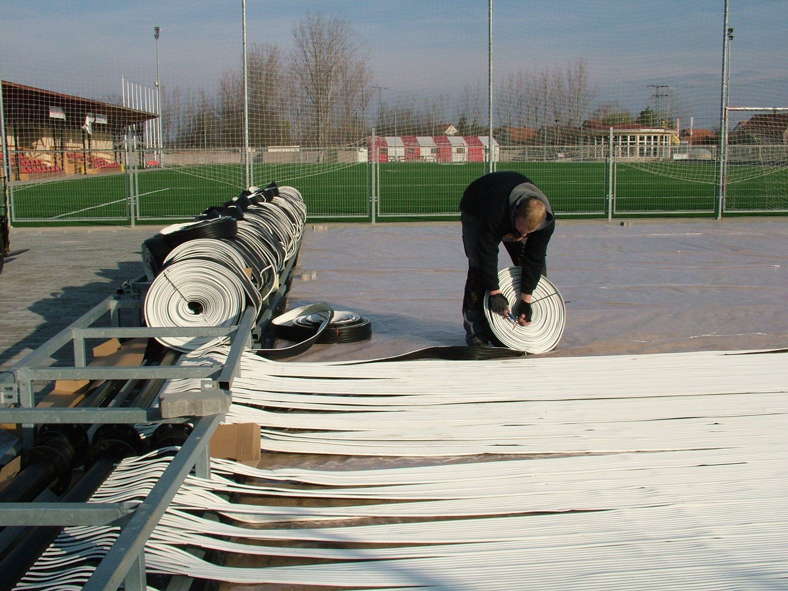 Kühlsystem bau Eislaufplatz