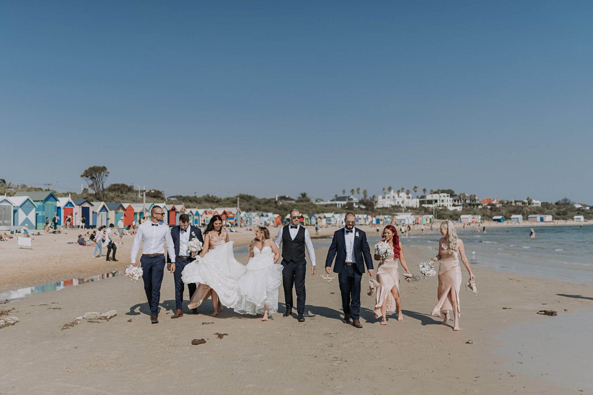 Brighton Beach Wedding Photo