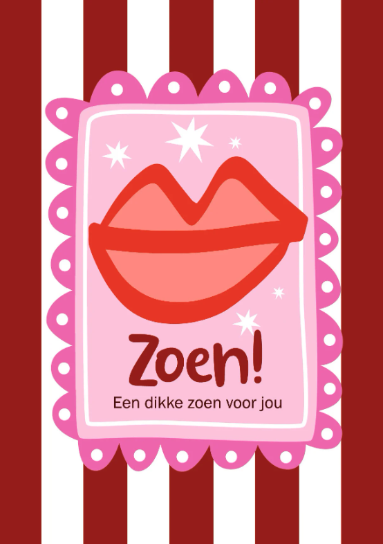 Kaart | Een dikke zoen voor jou