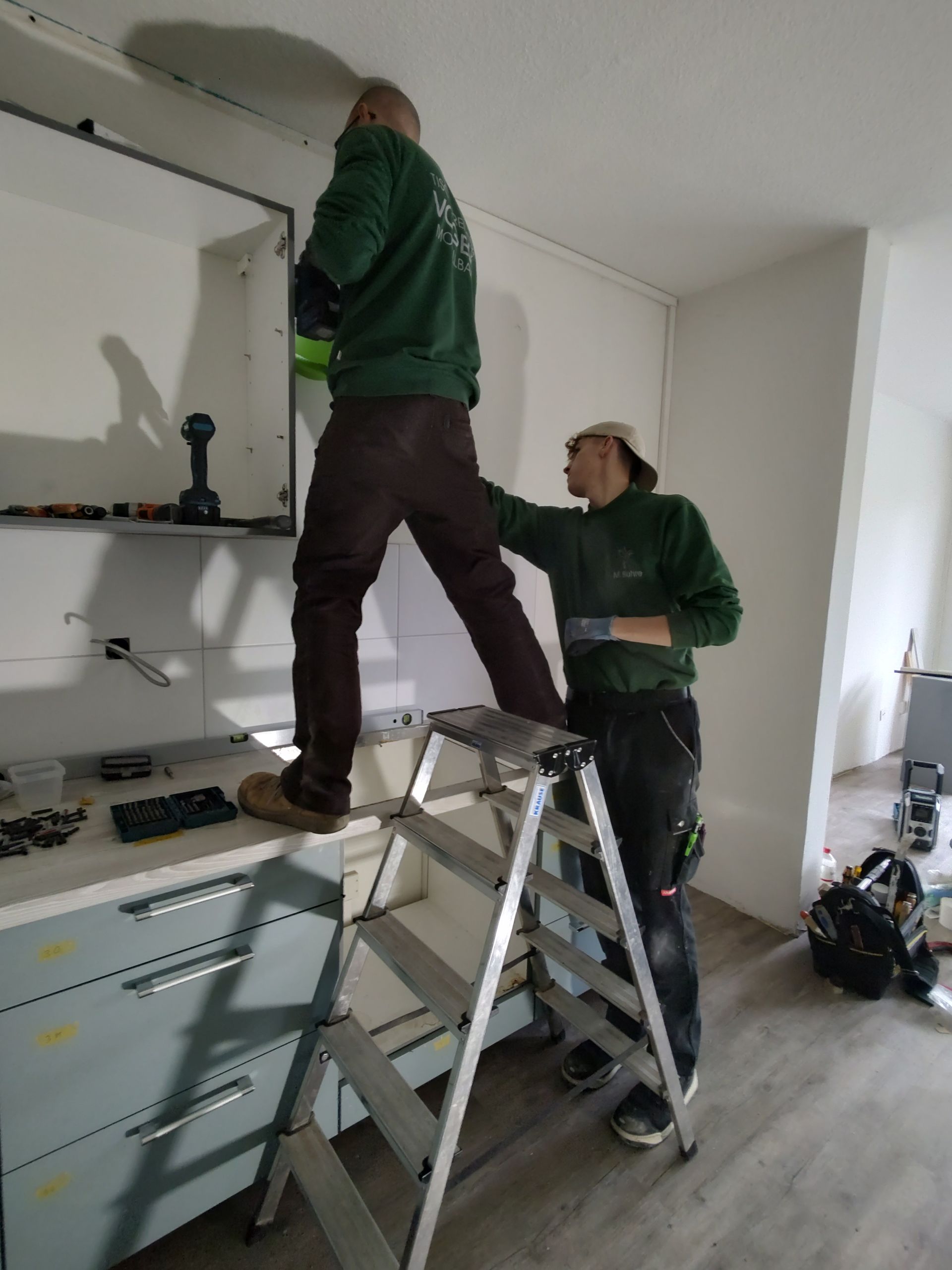 Aufbau Bestandsküche