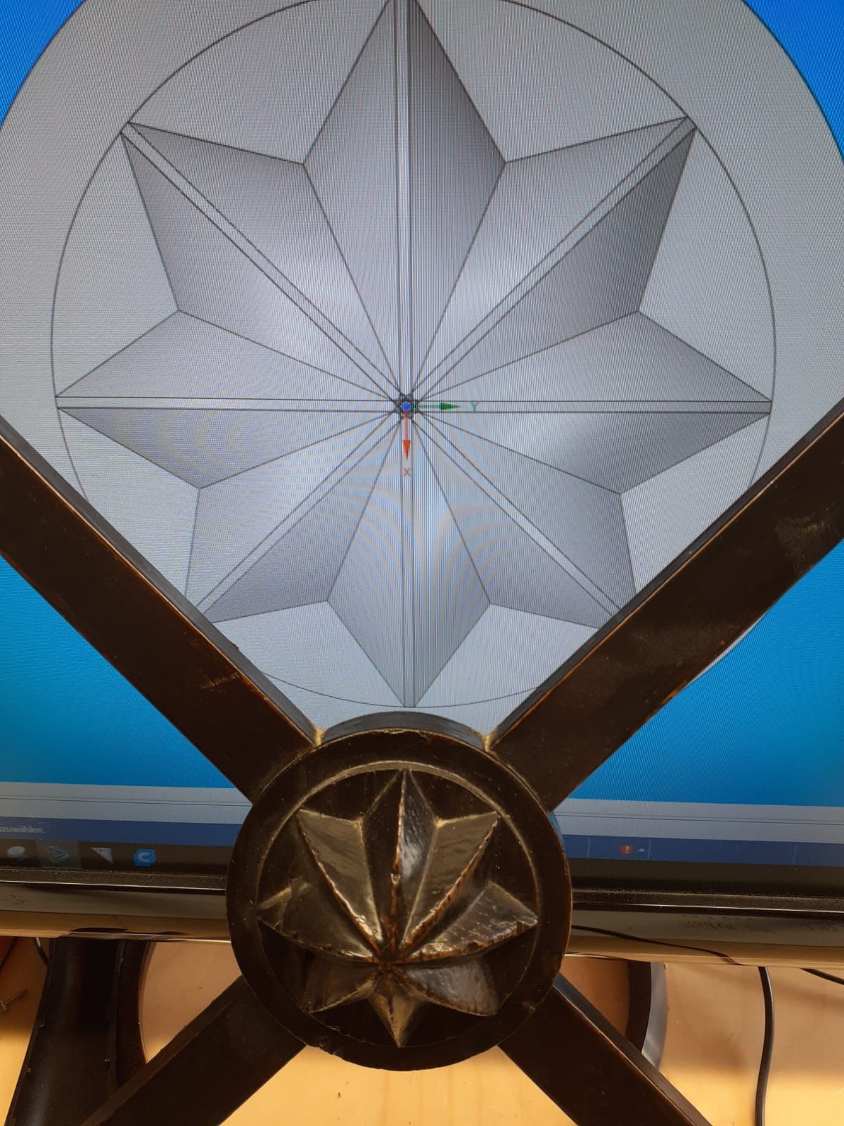 Konstruktion des Zierelementes