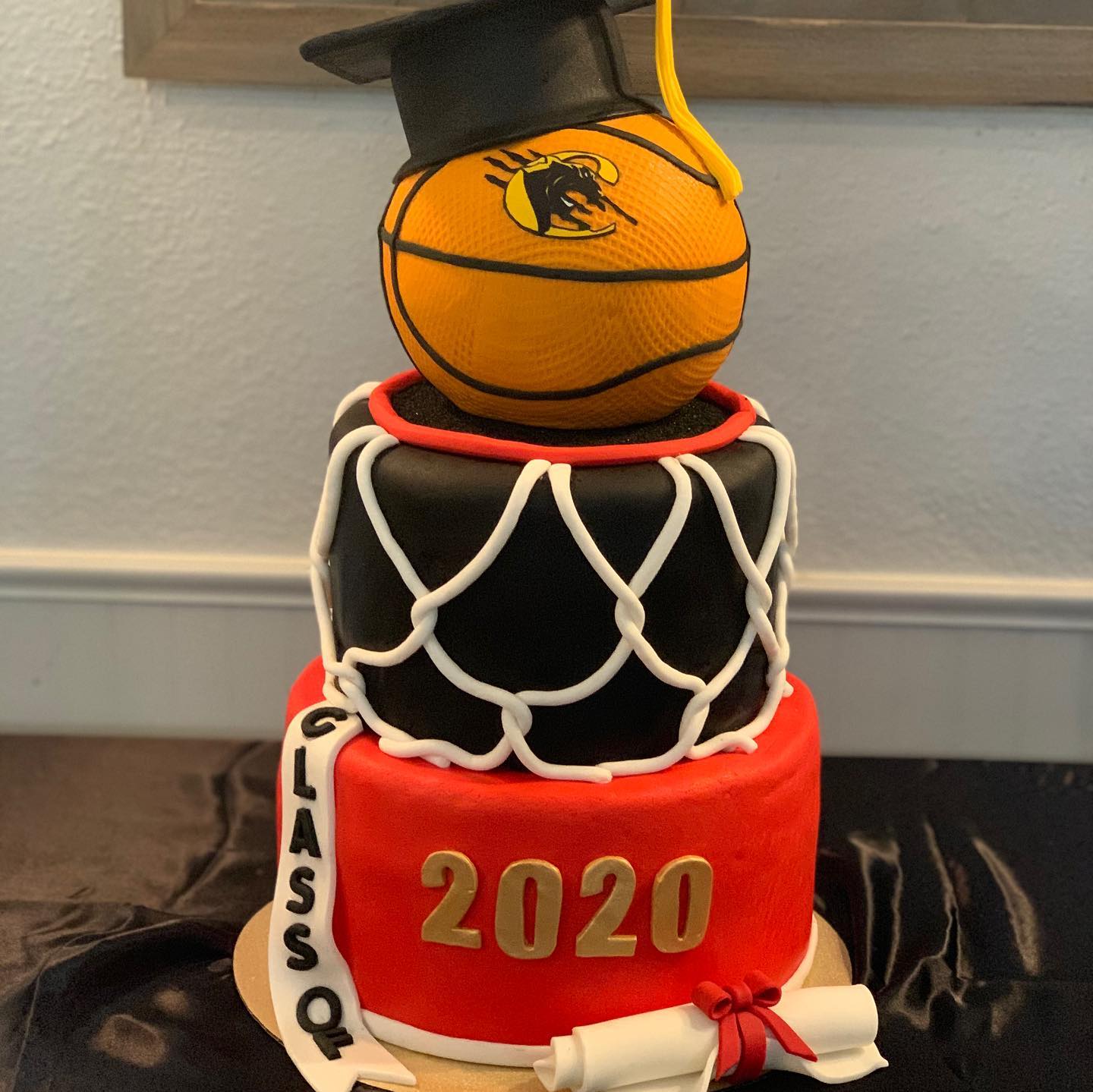 Basketball Graduation Cake – Kissimmee, FL – Kdulce Creations