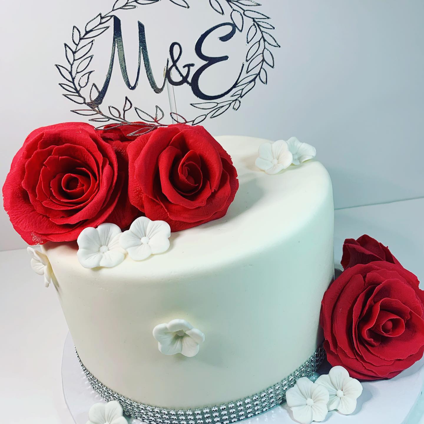 Simple Wedding Cake – Kissimmee, FL – Kdulce Creations