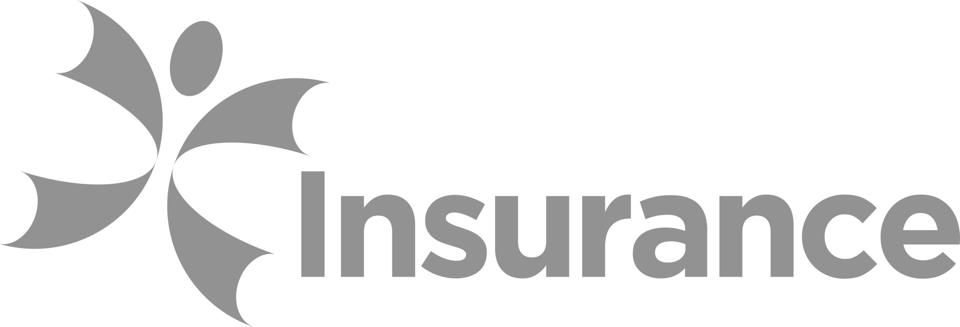 A black and white logo for a company called insurance.