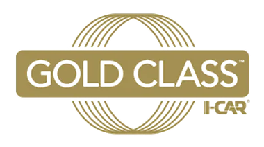 A gold class i car logo on a white background