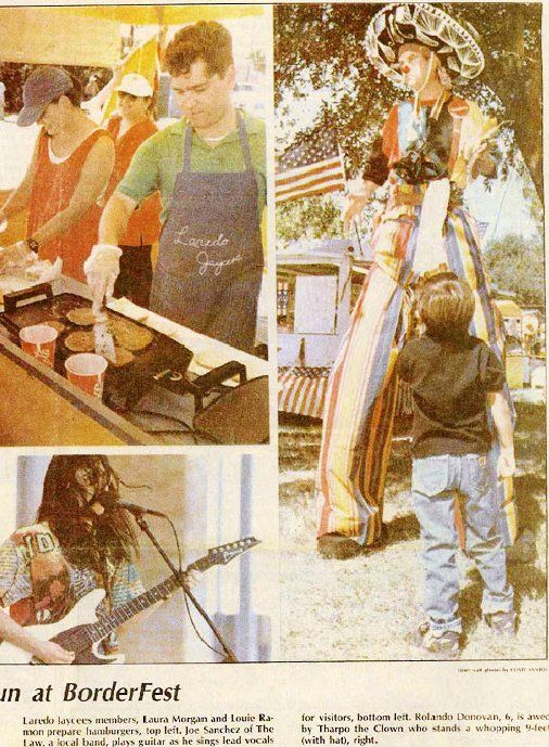 A newspaper article about the border fest