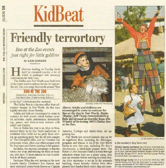 A newspaper article about kidbeat friendly territory