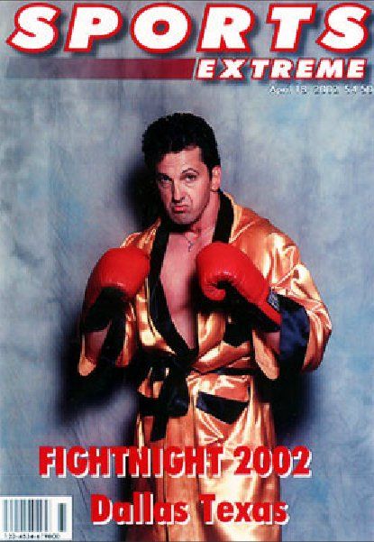 A sports extreme magazine with a boxer on the cover