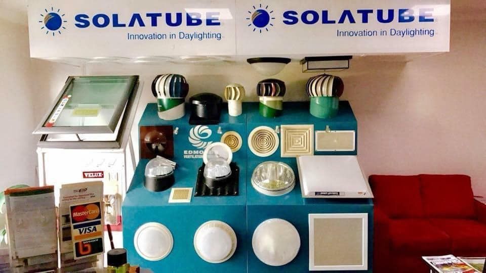 A Display Of Solatube Products In A Store — The Woolmen In Alstonville, NSW