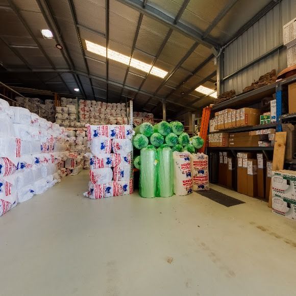 A Room In A Warehouse Showing Supplies Of Poly Insulation — The Woolmen In Casino, NSW