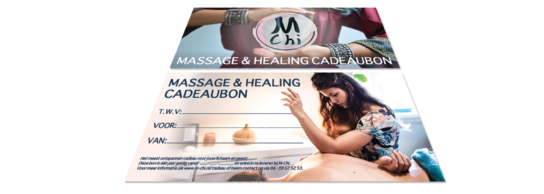 Massage and healing giftcard to personalize. 