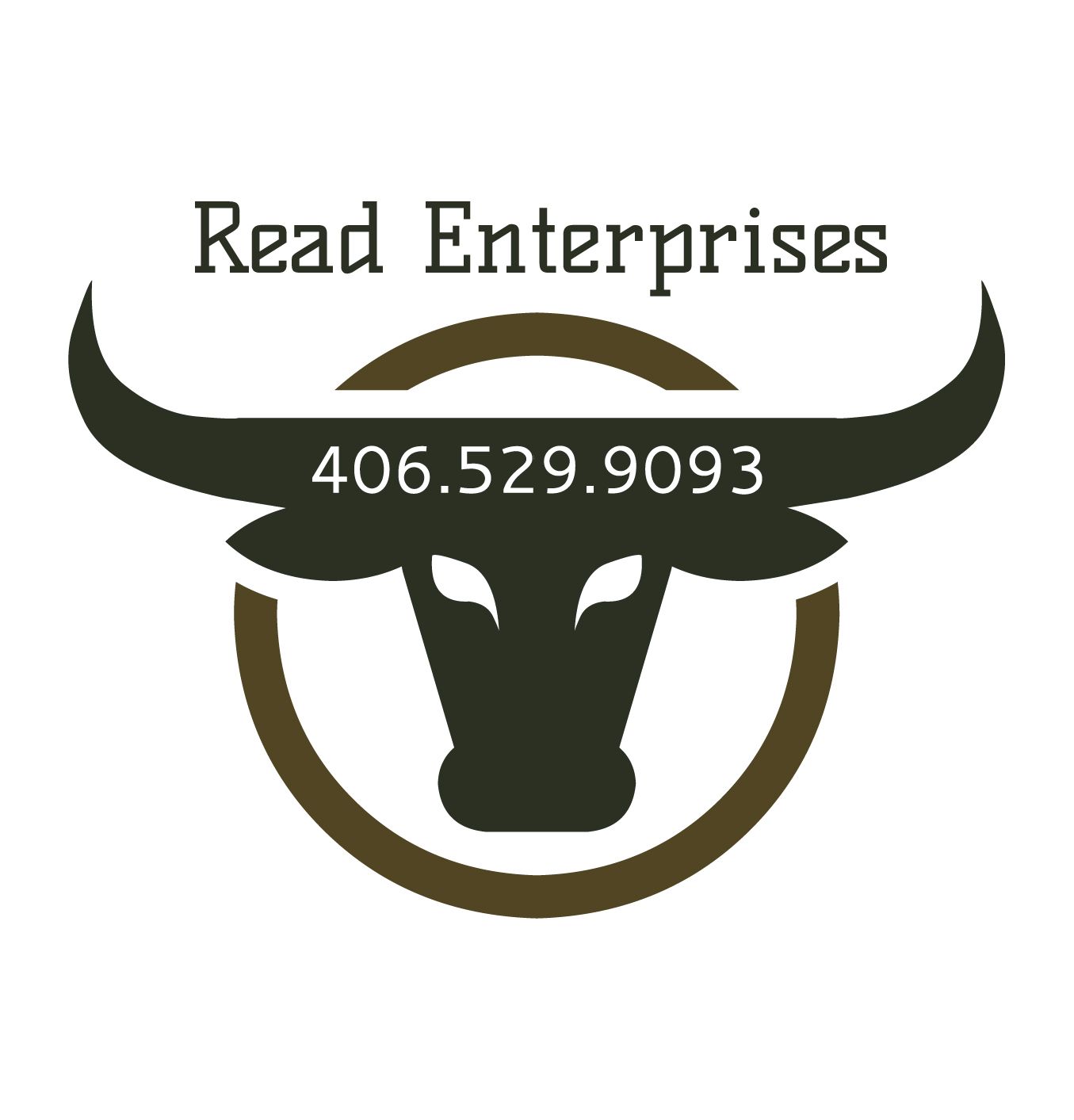 A logo for read enterprises in belgrade mt