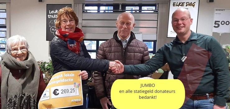 Statiegeld actie Jumbo, met een mooie opbrengst