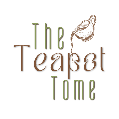 Logo reading “The Teapot Time” with a sketched teapot in muted brown and green tones