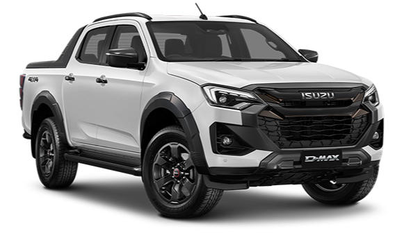 A white Toyota Hilux parked, showcasing its modern design. Perfect for those looking to rent a ute from Discount Leasing.