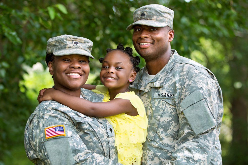 Smiling Military Family — Marina, CA — Marina Family Dental Center